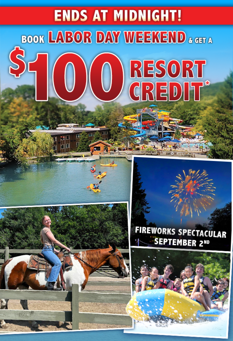 Labor Day Weekend = 100 Resort Credit Rocking Horse Ranch Resort